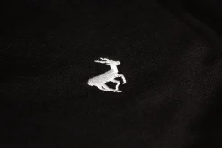 Clearance Bigdude Open Hem Loop Back Joggers Black Sweatpants