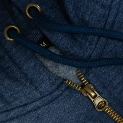 Outlet Bigdude Original Full Zip Hoody Dark Denim Hoodies