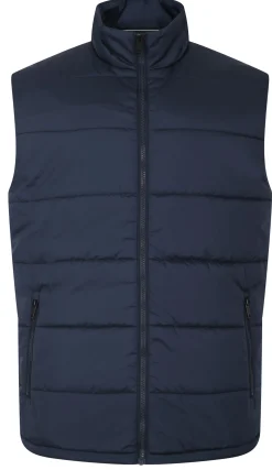 Discount Bigdude Padded Gilet Navy Coats & Jackets