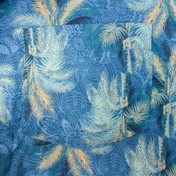 Outlet Bigdude Palms Viscose Relaxed Collar Shirt Blue Casual Shirts