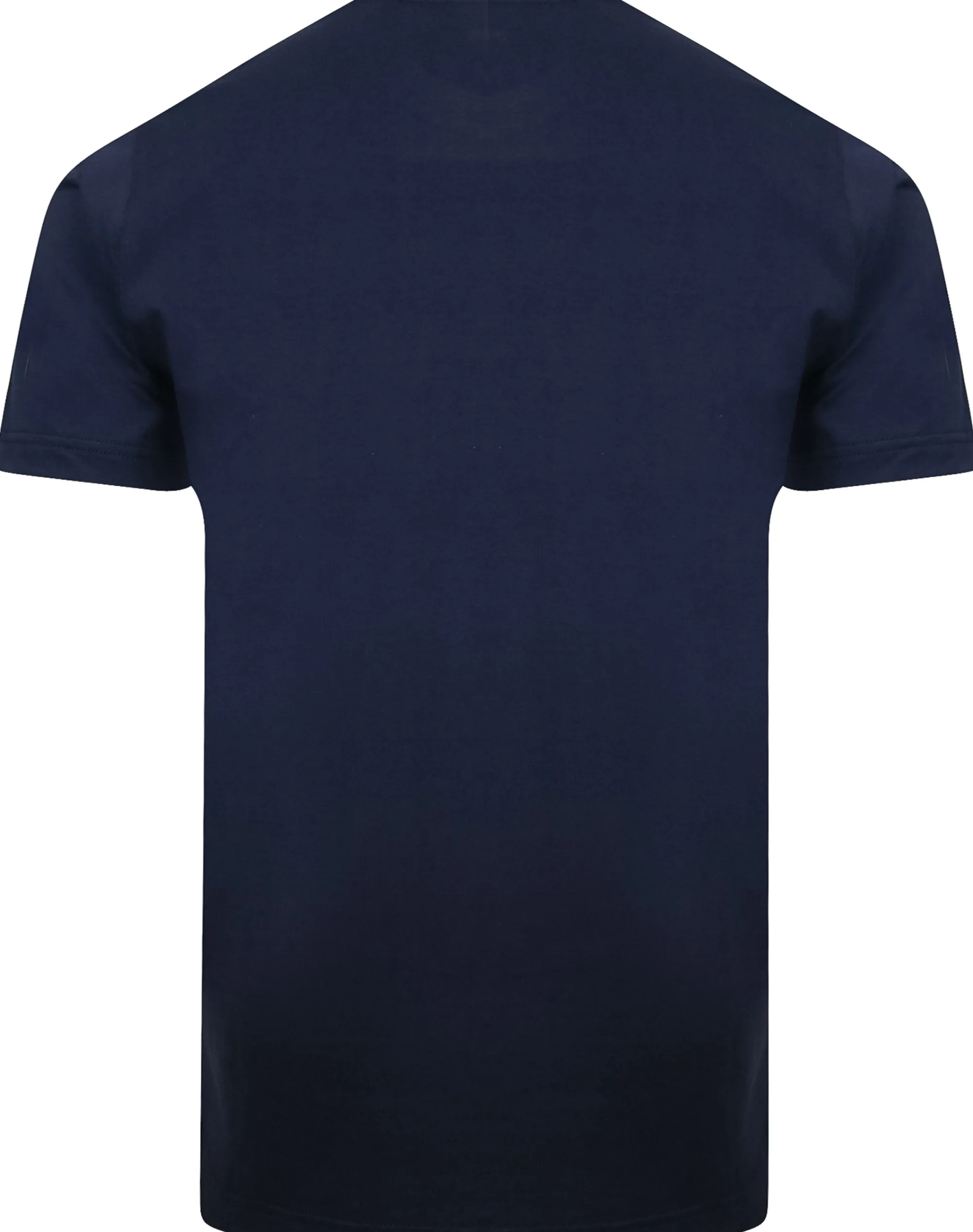 Outlet Bigdude Plain Crew Neck T-Shirt With Pocket Navy T-shirts