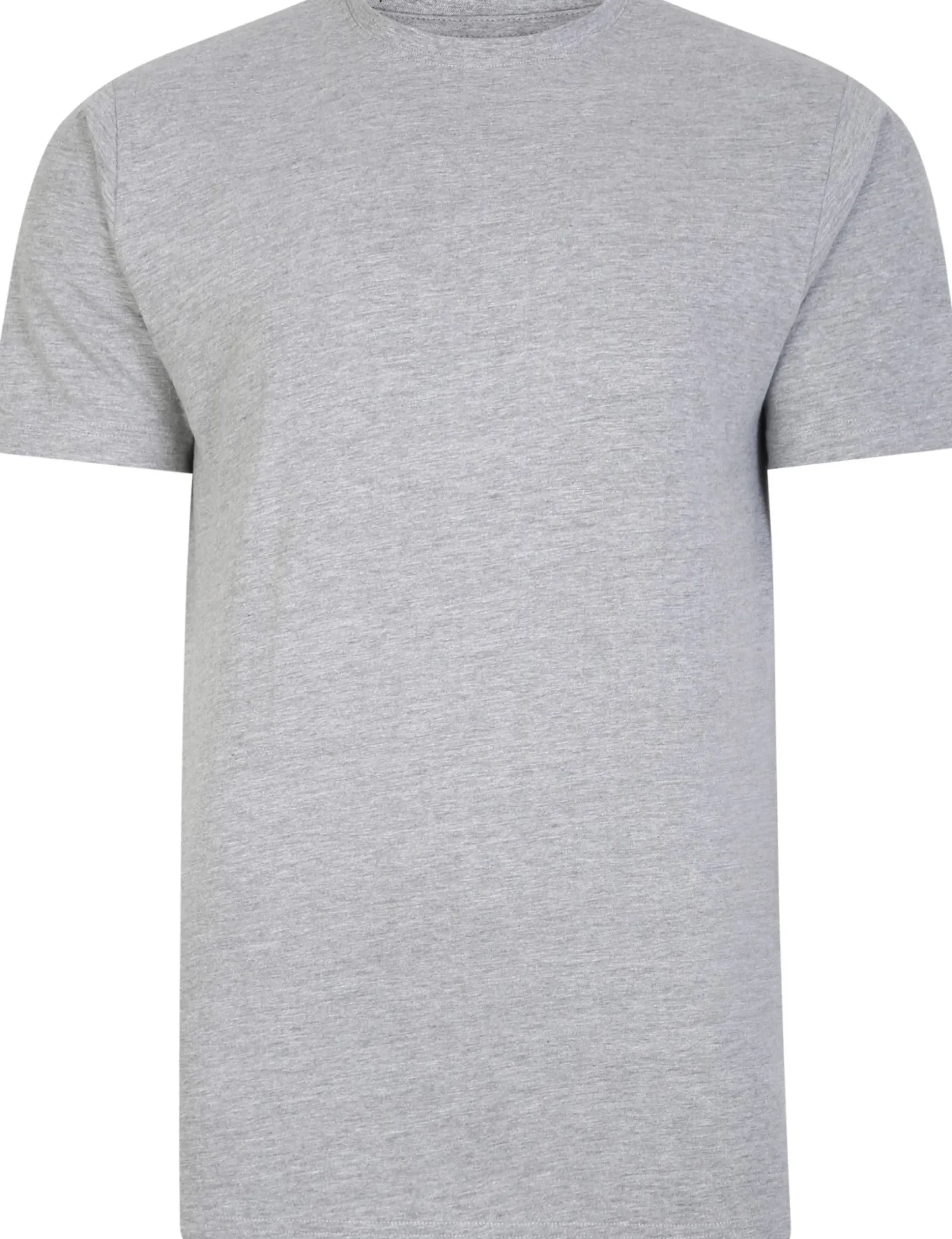 Best Bigdude Plain Crew Neck T-Shirt Grey T-shirts