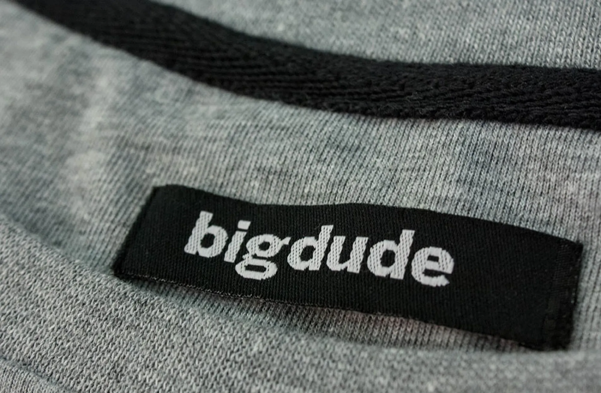 Best Bigdude Plain Crew Neck T-Shirt Grey T-shirts