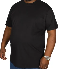Discount Bigdude Plain Crew Neck T-Shirt Black Tall Pants|Cardigans