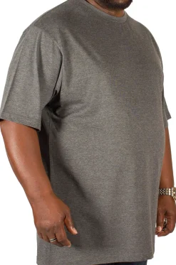 Hot Bigdude Plain Crew Neck T-Shirt Charcoal Pants|Cardigans