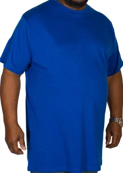 Best Bigdude Plain Crew Neck T-Shirt Royal Blue Tall Pants|Cardigans