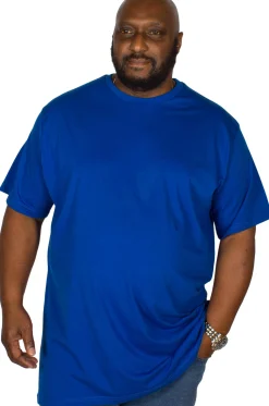 Best Bigdude Plain Crew Neck T-Shirt Royal Blue Tall Pants|Cardigans