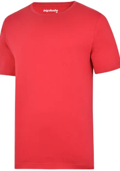 Best Bigdude Plain Crew Neck T-Shirt Red Space Cherry Pants|Cardigans