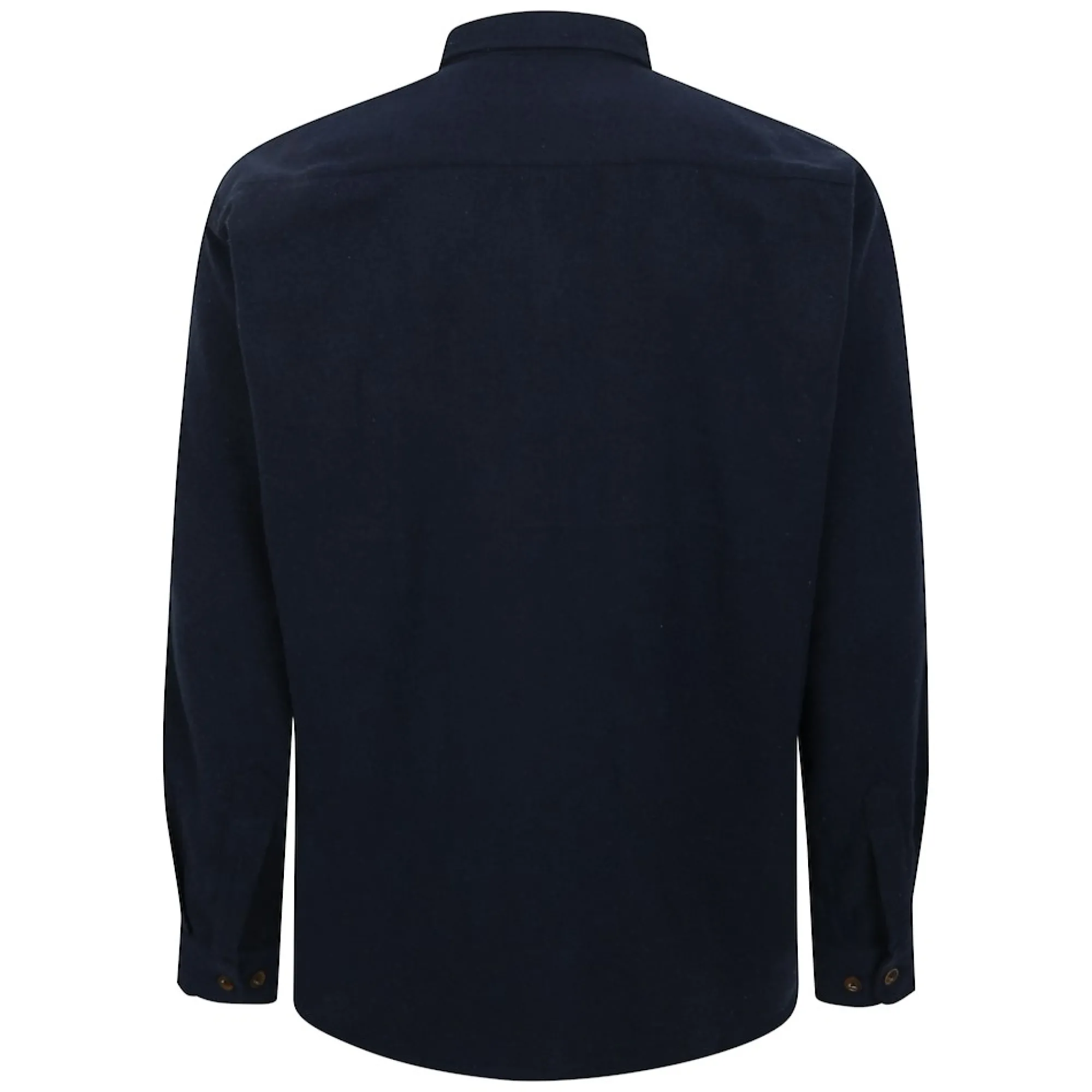 Best Bigdude Plain Flannel Long Sleeve Shirt Navy Tall Casual Shirts