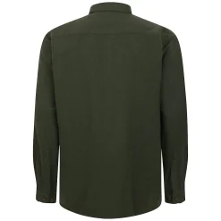 Hot Bigdude Plain Flannel Long Sleeve Shirt Dark Olive Tall Casual Shirts