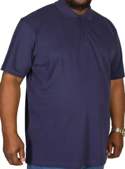 Sale Bigdude Plain Polo Shirt- Navy Polo Shirts