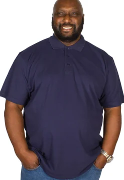 Sale Bigdude Plain Polo Shirt- Navy Polo Shirts