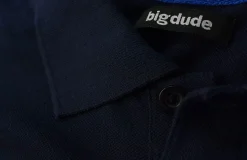 Sale Bigdude Plain Polo Shirt- Navy Polo Shirts