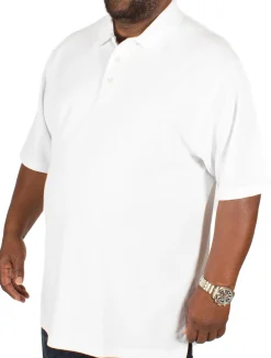 Outlet Bigdude Plain Polo Shirt White Polo Shirts