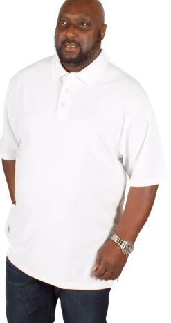 Outlet Bigdude Plain Polo Shirt White Polo Shirts
