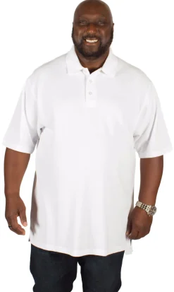 Outlet Bigdude Plain Polo Shirt White Polo Shirts
