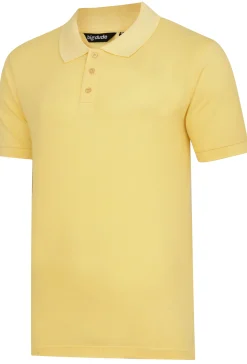 New Bigdude Plain Polo Shirt Yellow Polo Shirts