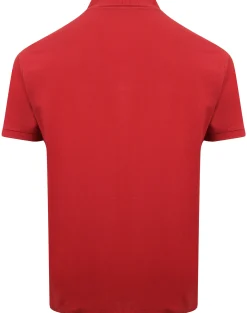 Clearance Bigdude Plain Polo Shirt Pepper Red Polo Shirts