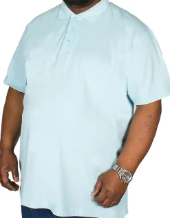 Online Bigdude Plain Polo Shirt Light Blue Polo Shirts