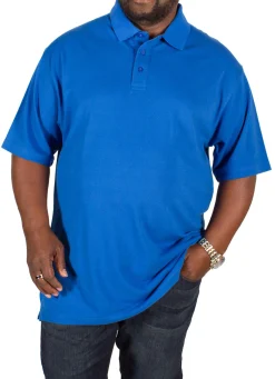 Best Bigdude Plain Polo Shirt Royal Blue Tall Polo Shirts