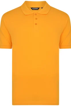 Sale Bigdude Plain Polo Shirt Orange Tall Polo Shirts