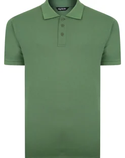 Online Bigdude Plain Polo Shirt Deep Green Tall Polo Shirts