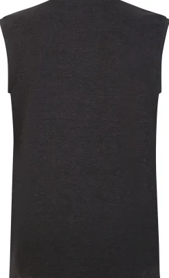 Discount Bigdude Plain Sleeveless T-Shirt Charcoal Tank Tops|T-shirts