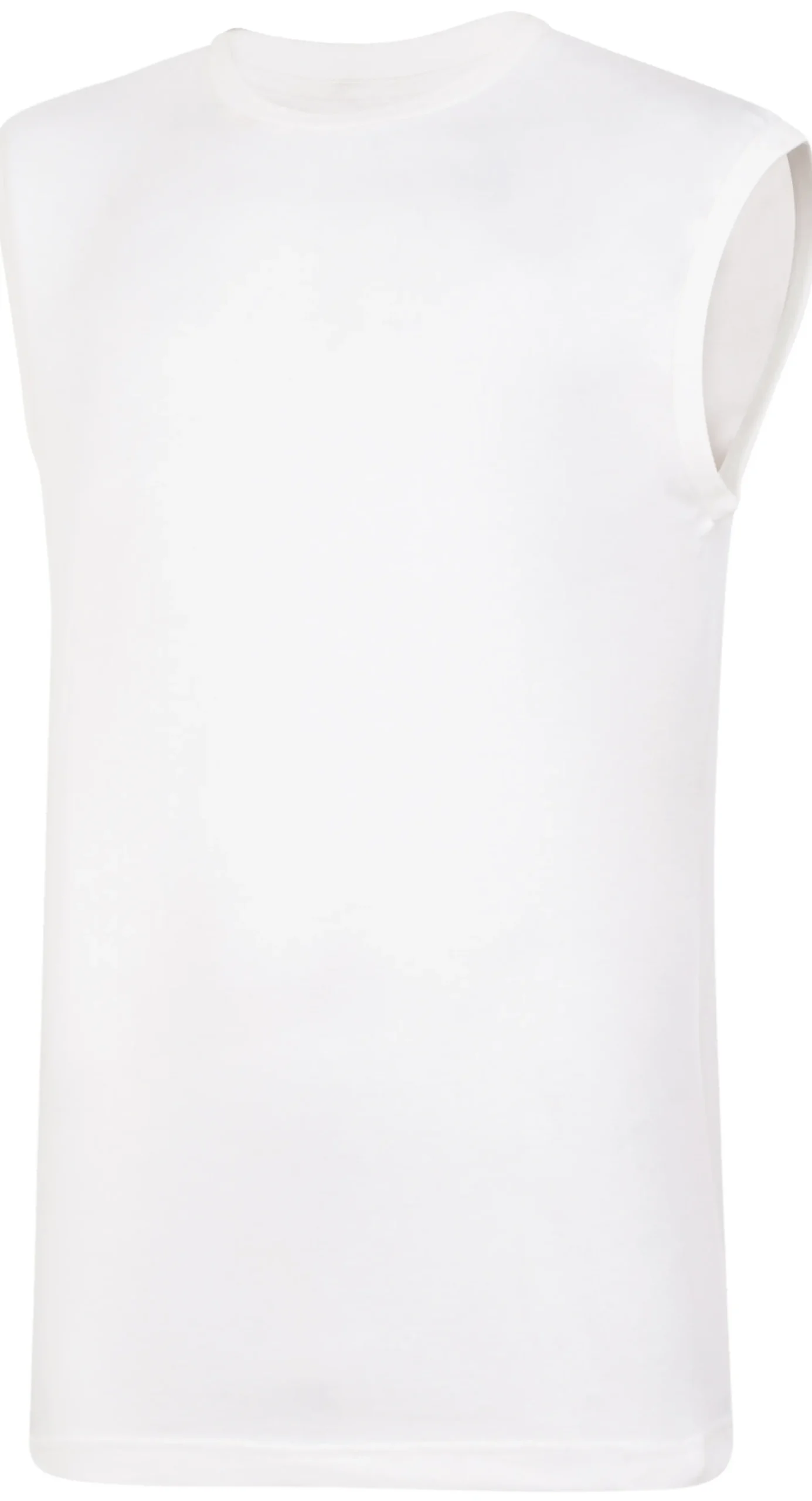 New Bigdude Plain Sleeveless T-Shirt White Tank Tops|T-shirts
