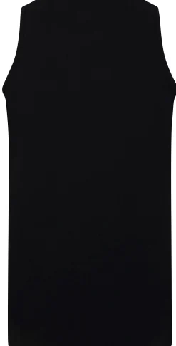 Discount Bigdude Plain Vest Black Tank Tops