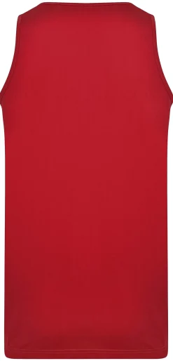 Clearance Bigdude Plain Vest Pepper Red Tall Tank Tops