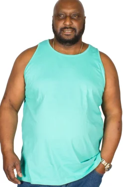 New Bigdude Plain Vest Turquoise Tank Tops