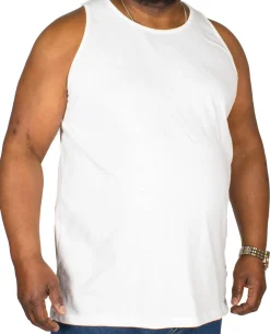 Discount Bigdude Plain Vest White Tank Tops