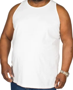 Discount Bigdude Plain Vest White Tank Tops