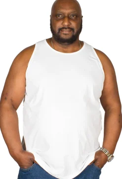 Discount Bigdude Plain Vest White Tank Tops