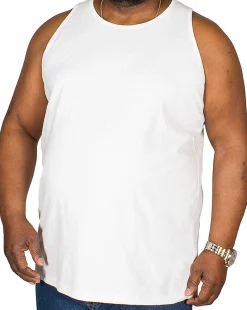 Sale Bigdude Plain Vest White Tall Tank Tops