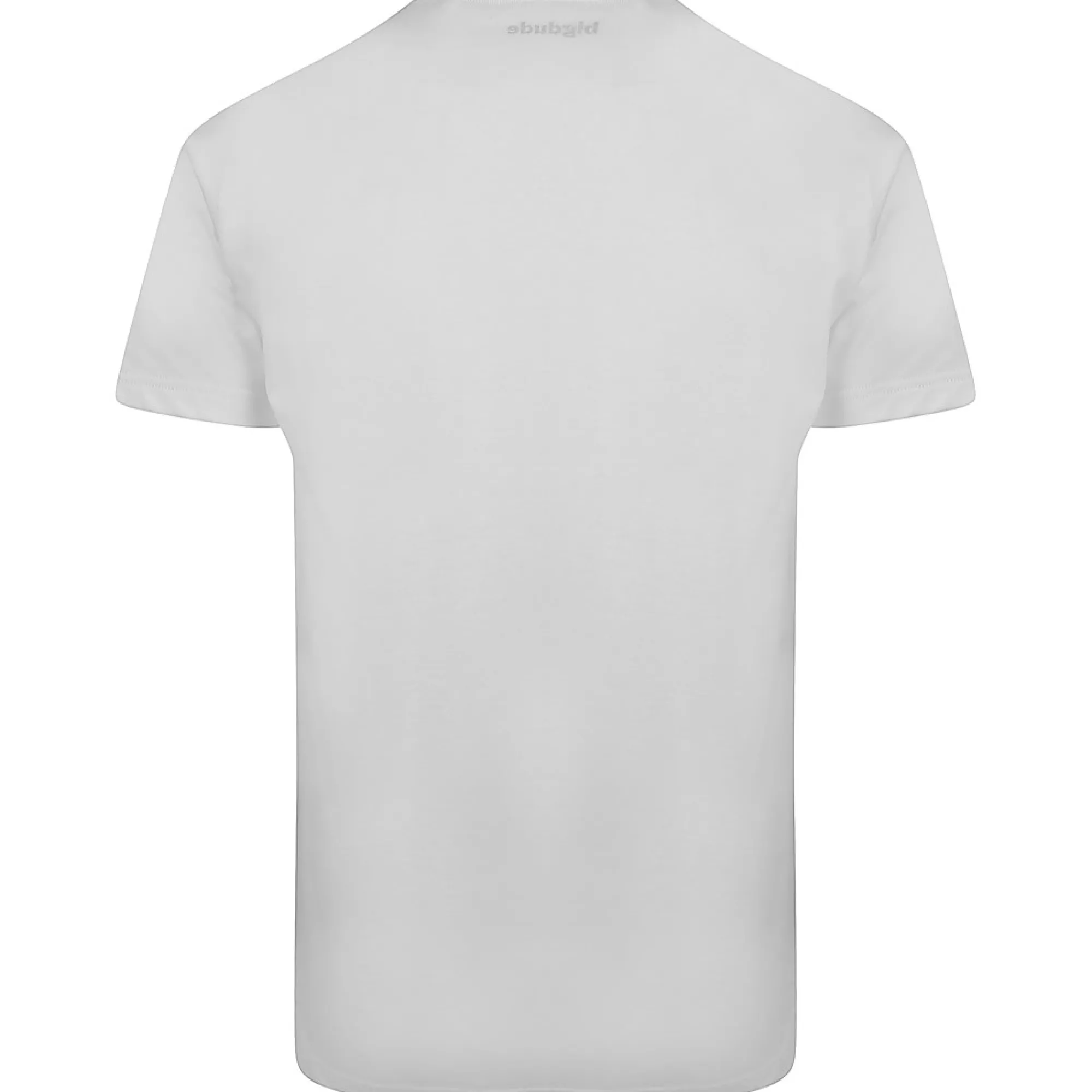 Online Bigdude Plain V-Neck T-Shirt White T-shirts