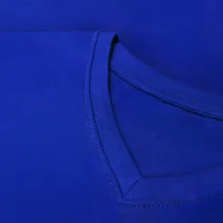 Outlet Bigdude Plain V-Neck T-Shirt Royal Blue T-shirts