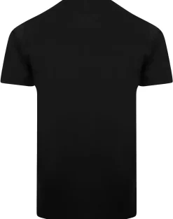 Hot Bigdude Plain V-Neck T-Shirt Black T-shirts