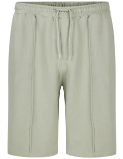 Fashion Bigdude Pleated Jogger Shorts Olive Shorts