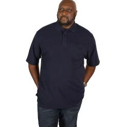 Best Bigdude Polo Shirt With Pocket Navy Polo Shirts