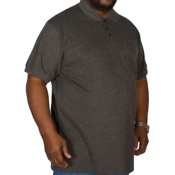 New Bigdude Polo Shirt With Pocket Charcoal Polo Shirts