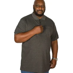 New Bigdude Polo Shirt With Pocket Charcoal Polo Shirts