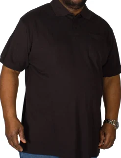 Best Bigdude Polo Shirt With Pocket Black Tall Polo Shirts