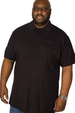 Best Bigdude Polo Shirt With Pocket Black Tall Polo Shirts