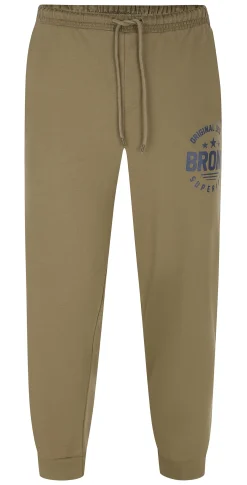 Hot Bigdude Printed Joggers Khaki Sweatpants