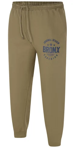 Hot Bigdude Printed Joggers Khaki Sweatpants