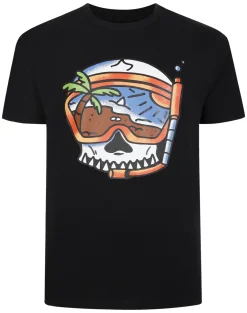 Best Bigdude Scuba Skull Print Pyjama Set Black Pajama Sets|Pajamas