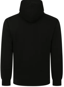 Sale Bigdude Sherpa Lined Zip Hoody Black Hoodies