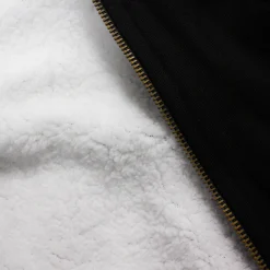 Sale Bigdude Sherpa Lined Zip Hoody Black Hoodies