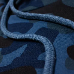 Outlet Bigdude Short Sleeve Camo Hoody Navy Hoodies